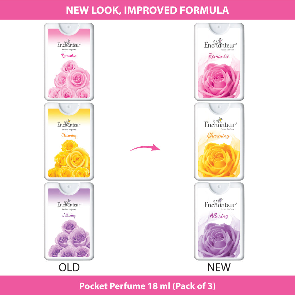 Enchanteur Pocket Perfumes, (Pack of 3)