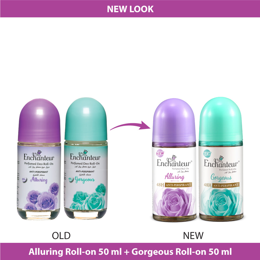 Enchanteur Alluring & Gorgeous Perfumed Roll-On Deo Combo