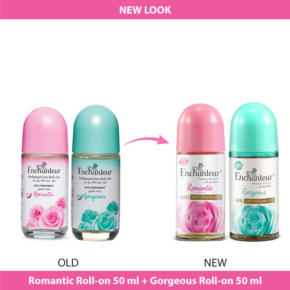 Enchanteur Romantic & Gorgeous Perfumed Roll-on Deo Combo