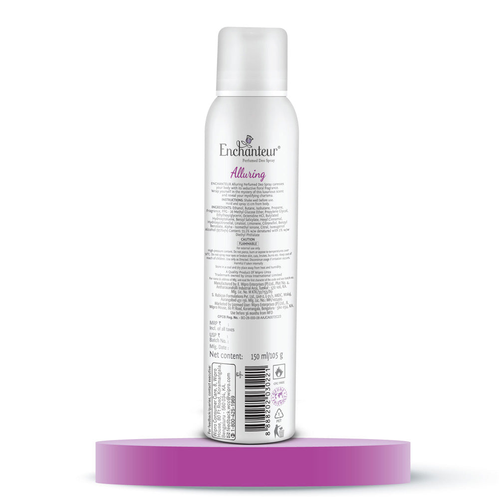 Enchanteur Alluring Perfumed Deo Spray