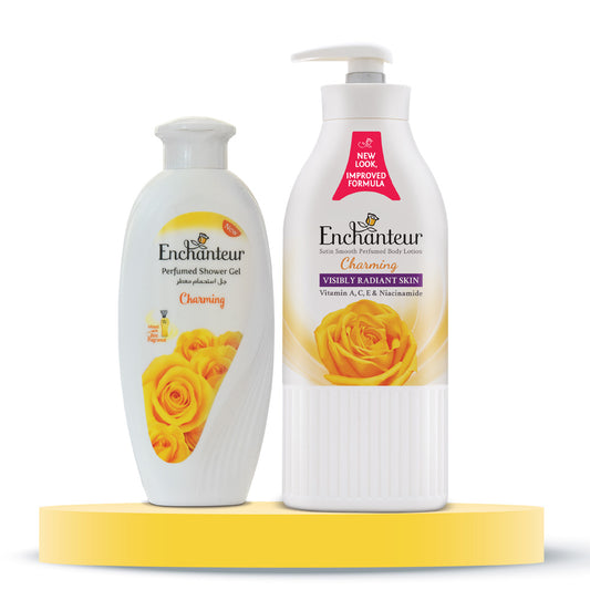 Enchanteur Charming Shower gel 250gms & Charming Hand and Body Lotion 500ml