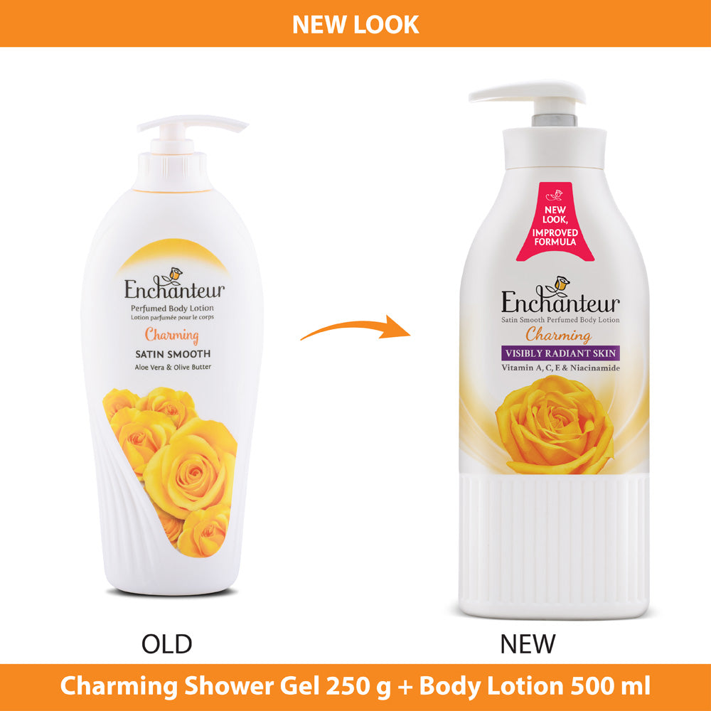 Enchanteur Charming Shower gel 250gms & Charming Hand and Body Lotion 500ml