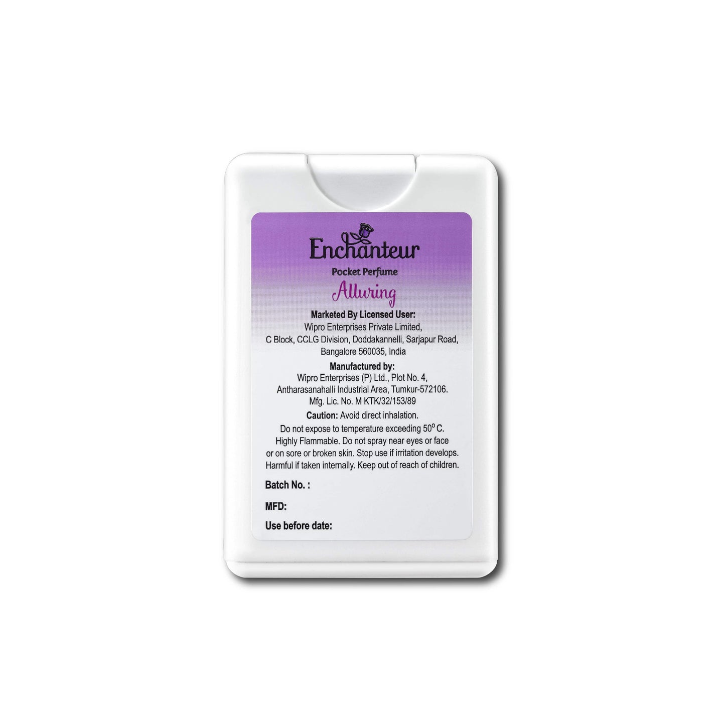 Enchanteur Alluring Pocket Perfume, (Pack of 3)