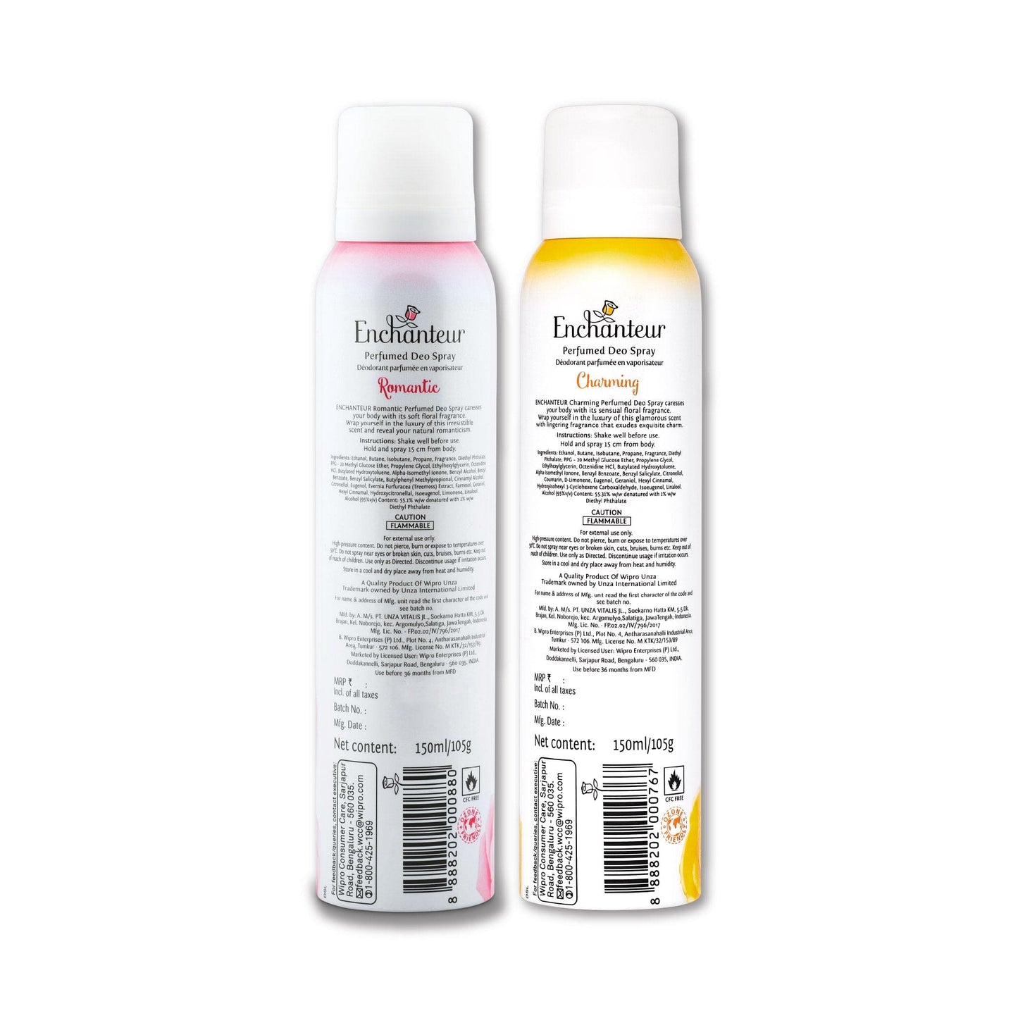 Enchanteur Romantic and Charming Perfumed Deo Spray for Women