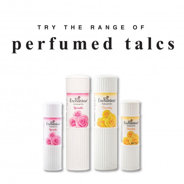 Different Ranges of Talcum Powder By Enchanteur Online India Store