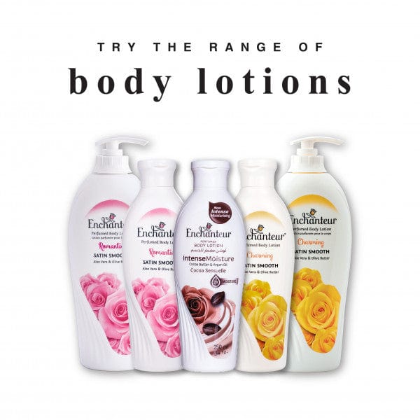Different Ranges of Enchanteur Charming Perfumed Hand And Body Lotion