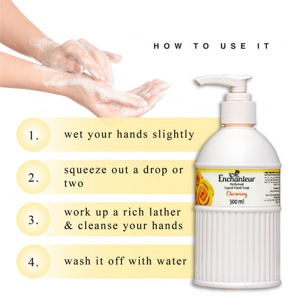 How to Use Enchanteur Charming Perfumed Hand Wash Soap