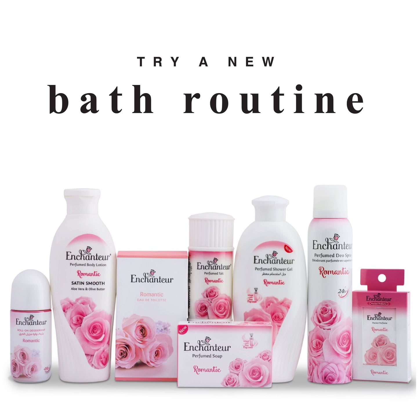 Different Ranges of Enchanteur Romantic Perfumed Bathing Bar