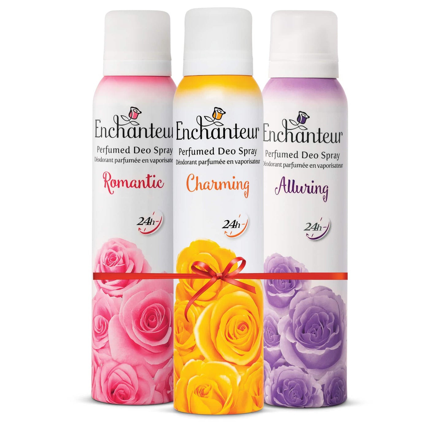 Enchanteur Romantic, Charming and Alluring Perfumed Deo Spray, 150ml each By Enchanteur