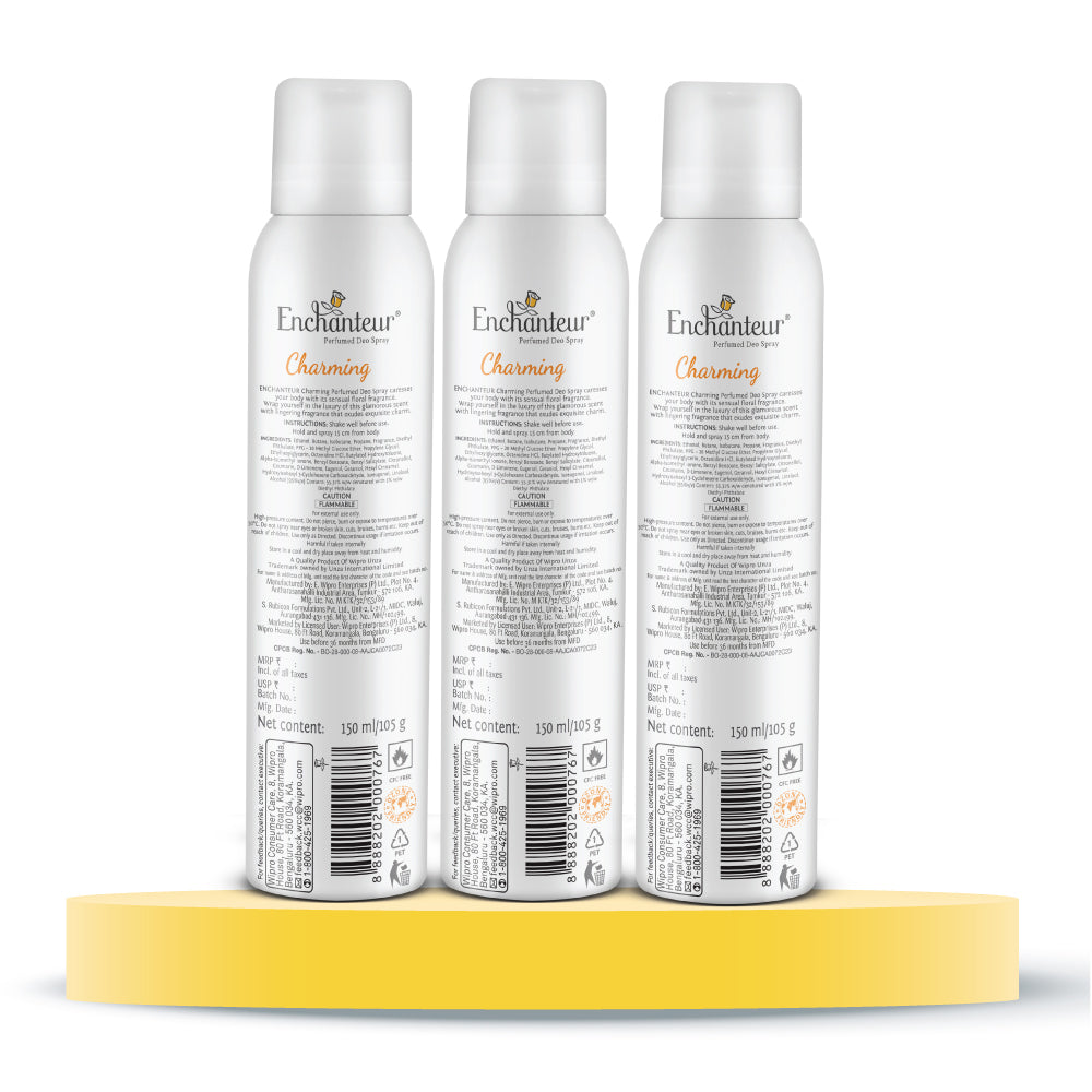 Enchanteur Charming Deo (Pack of 3)