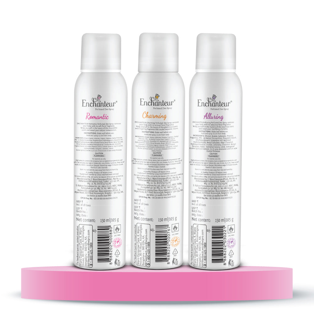 Enchanteur Assorted Deo (Pack of 3)