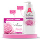 Enchanteur Perfumed Romantic Bathing Bar 75gms Pack of 3+1 & Romantic Hand and Body Lotion 500ml