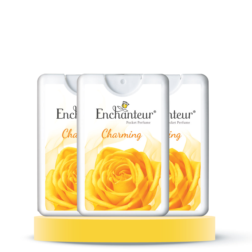 Enchanteur Charming Pocket Perfume, (Pack of 3)
