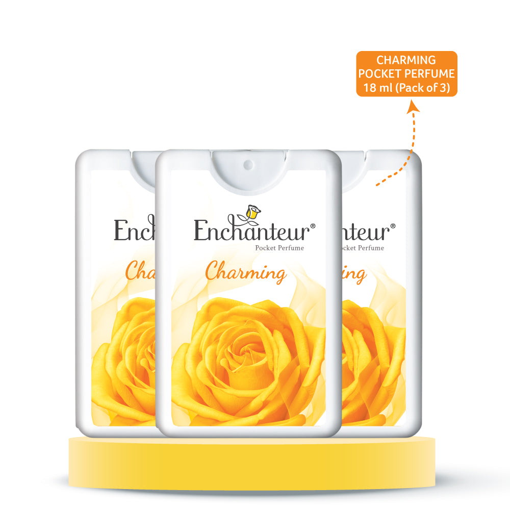Enchanteur Charming Pocket Perfume, (Pack of 3)