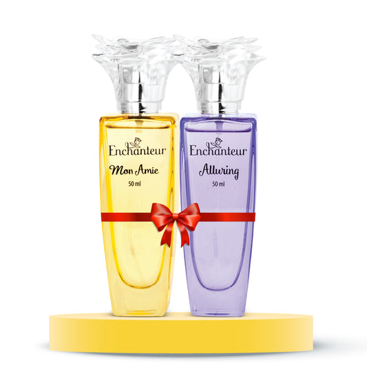 Enchanteur Mon Amie & Alluring Daily wear Perfume for Women Combo, 50 ml Each