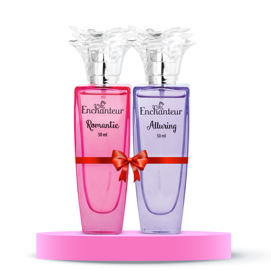 Enchanteur Romantic Daily wear Perfume for Women & Alluring Daily wear Perfume for Women 50 ml Each