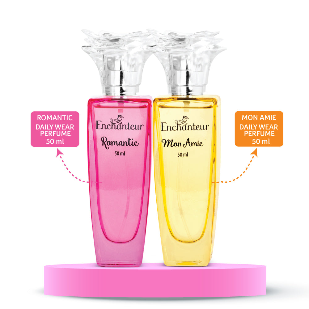Enchanteur Romantic Daily wear Perfume for Women & Mon Amie Daily wear Perfume for Women 50 ml Each