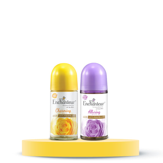 Enchanteur Charming & Alluring Perfumed Roll-on Deo Combo