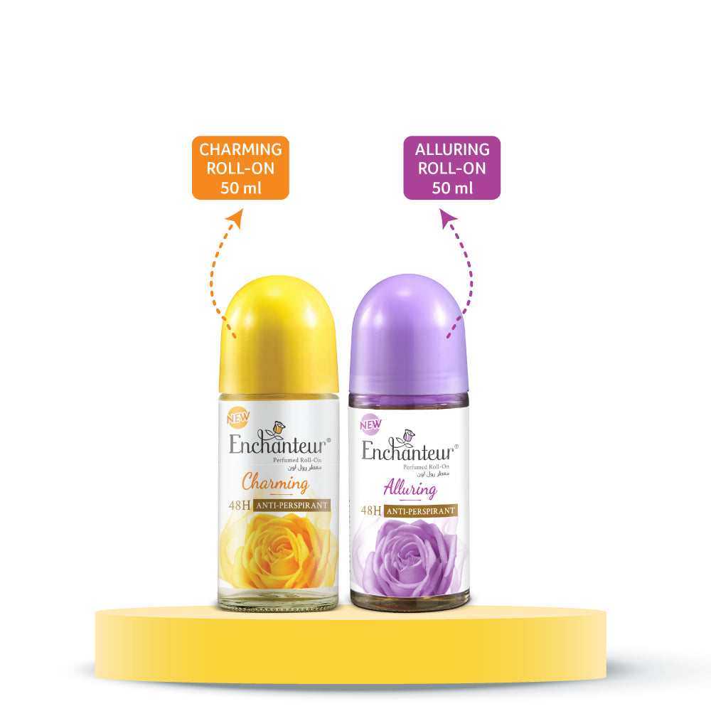 Enchanteur Charming & Alluring Perfumed Roll-on Deo Combo