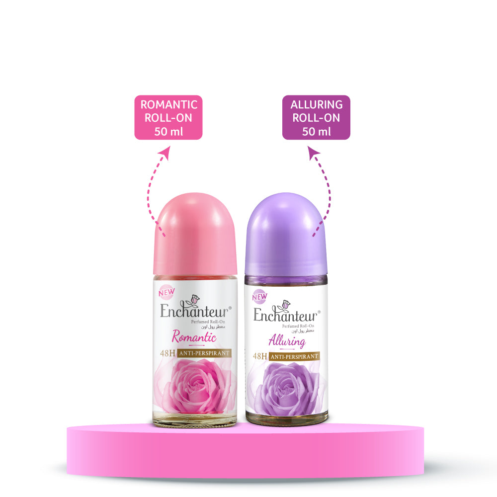 Enchanteur Romantic & Alluring Perfumed Roll-on Deo Combo