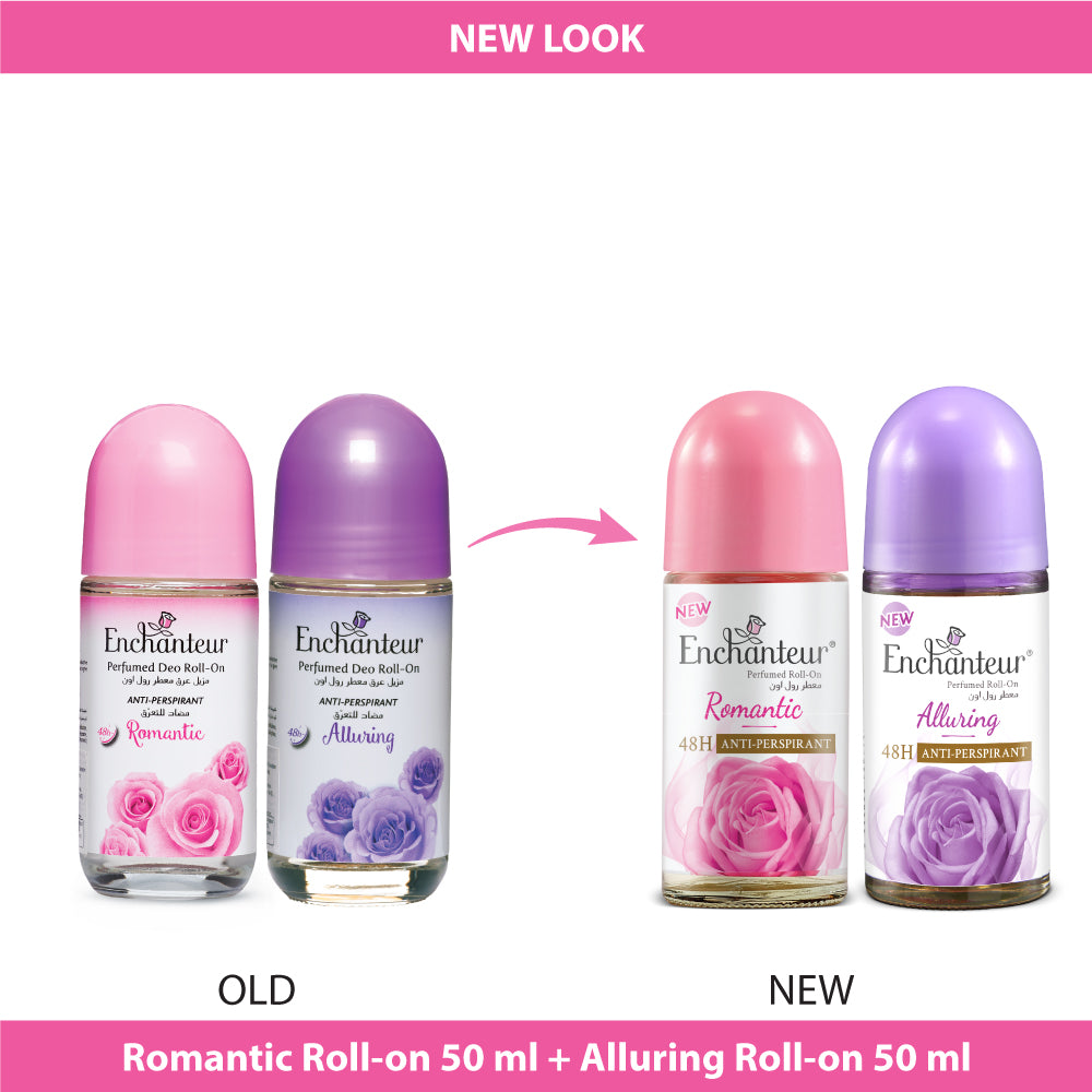Enchanteur Romantic & Alluring Perfumed Roll-on Deo Combo