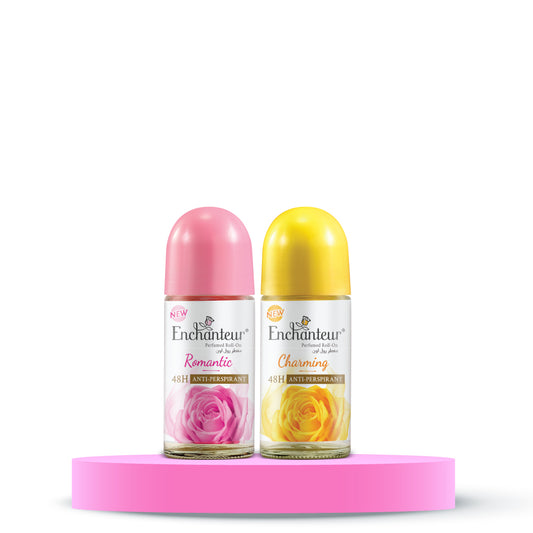 Enchanteur Romantic & Charming Perfumed Roll-on Deo Combo