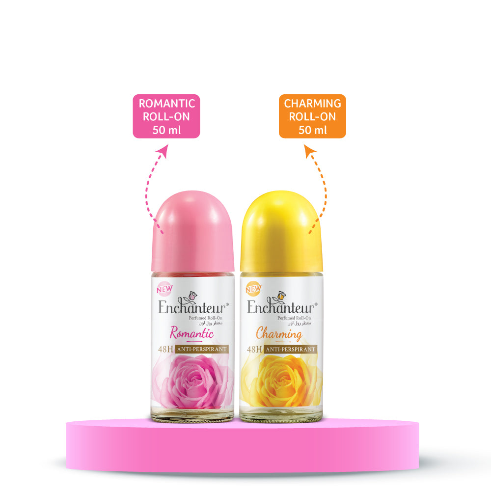 Enchanteur Romantic & Charming Perfumed Roll-on Deo Combo