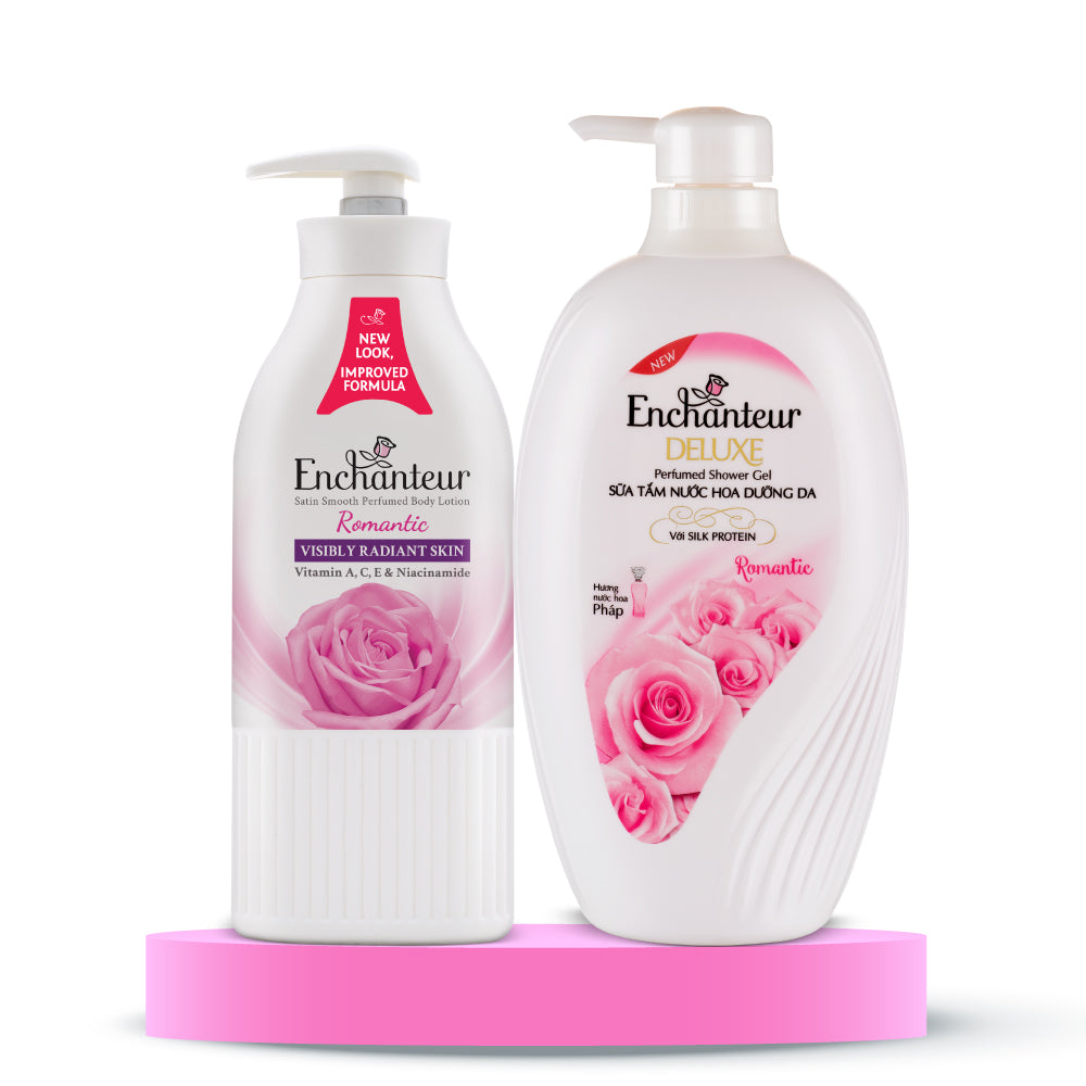 Enchanteur Romantic fragrant bath routine combo