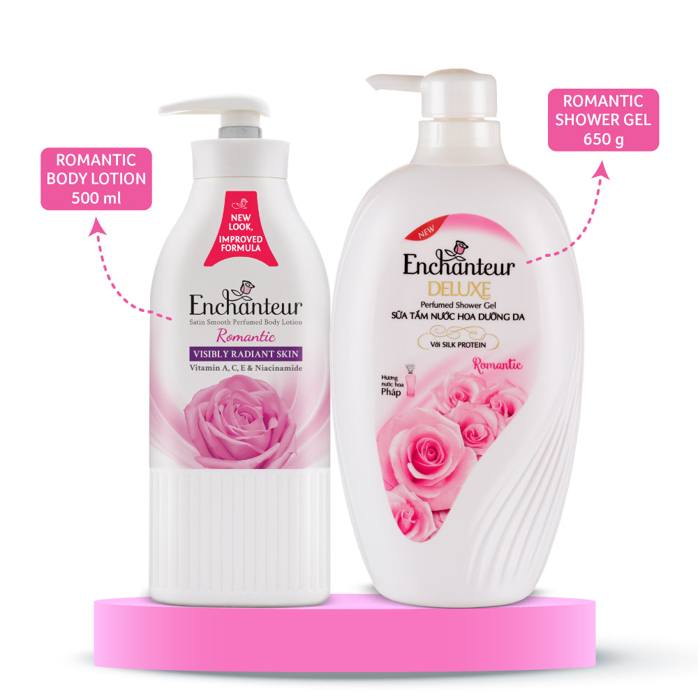 Enchanteur Romantic fragrant bath routine combo
