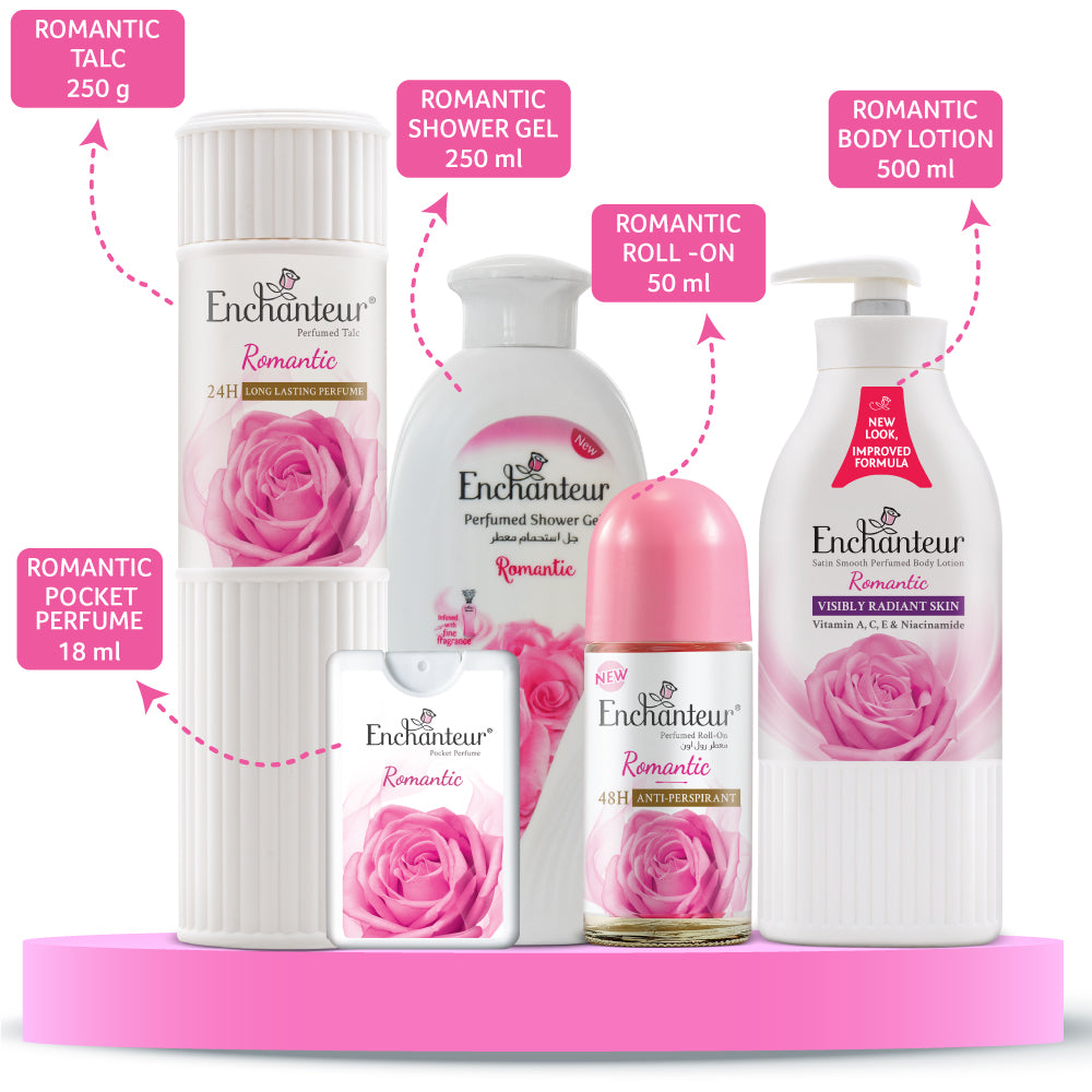 Enchanteur Romantic all day fragrance combo