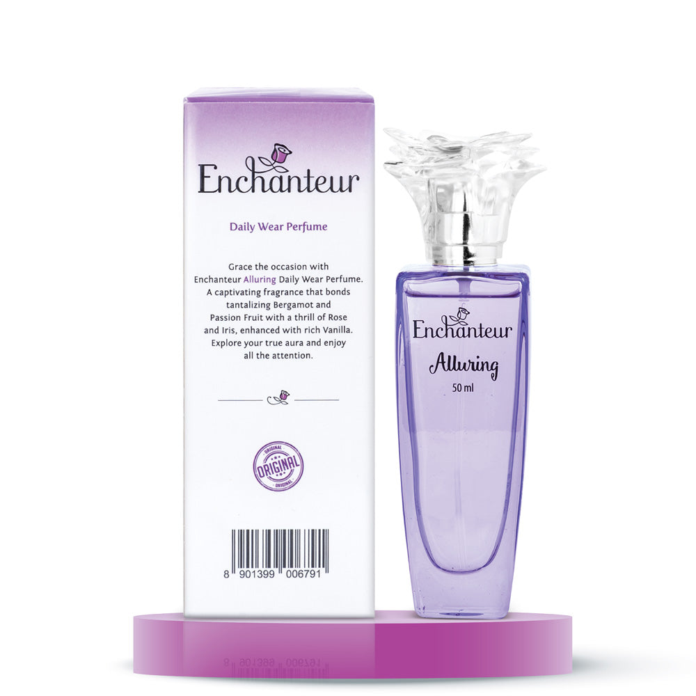 Enchanteur Alluring Daily wear Perfume for Women, 50ml