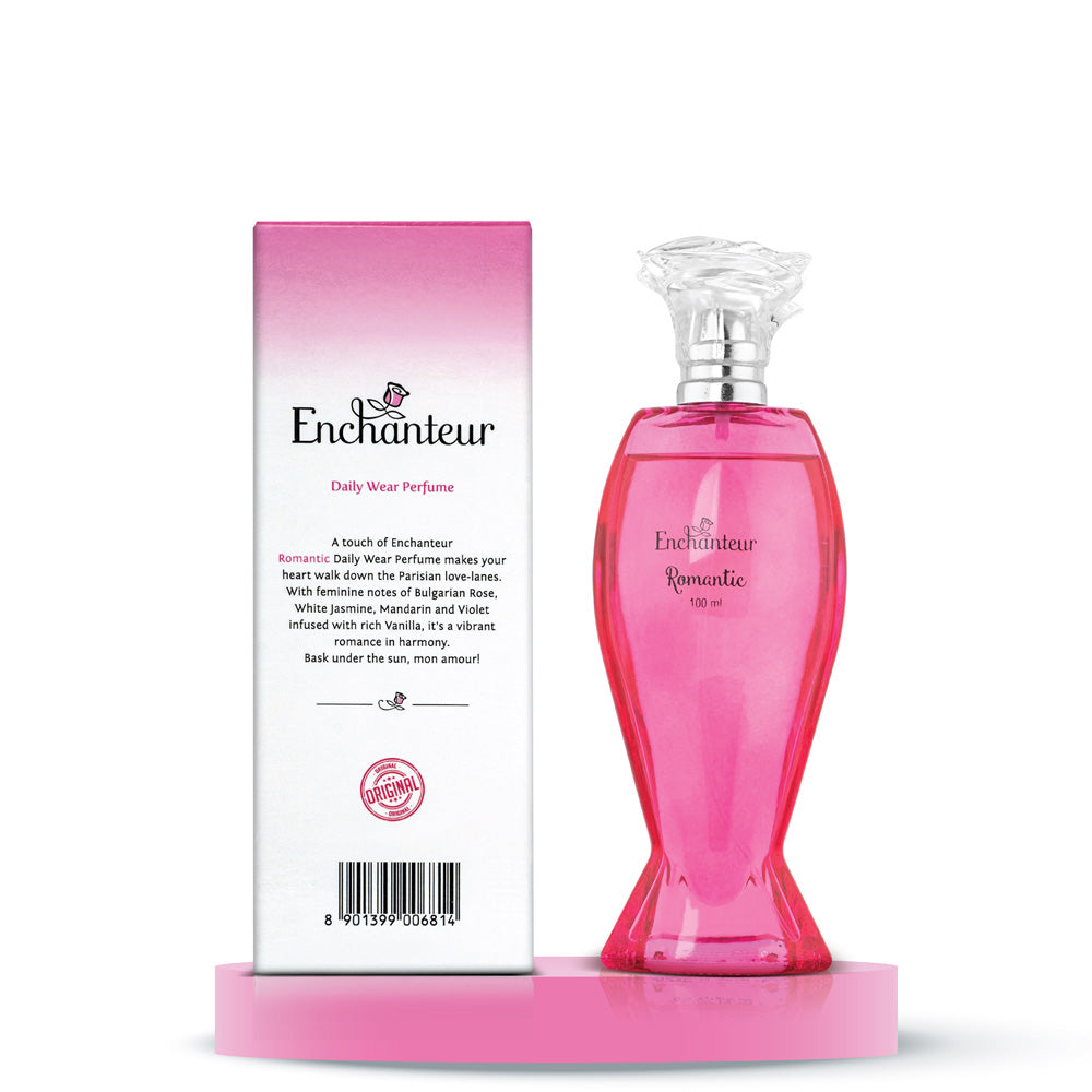 Enchanteur Romantic Daily wear Perfume for Women, 100ml