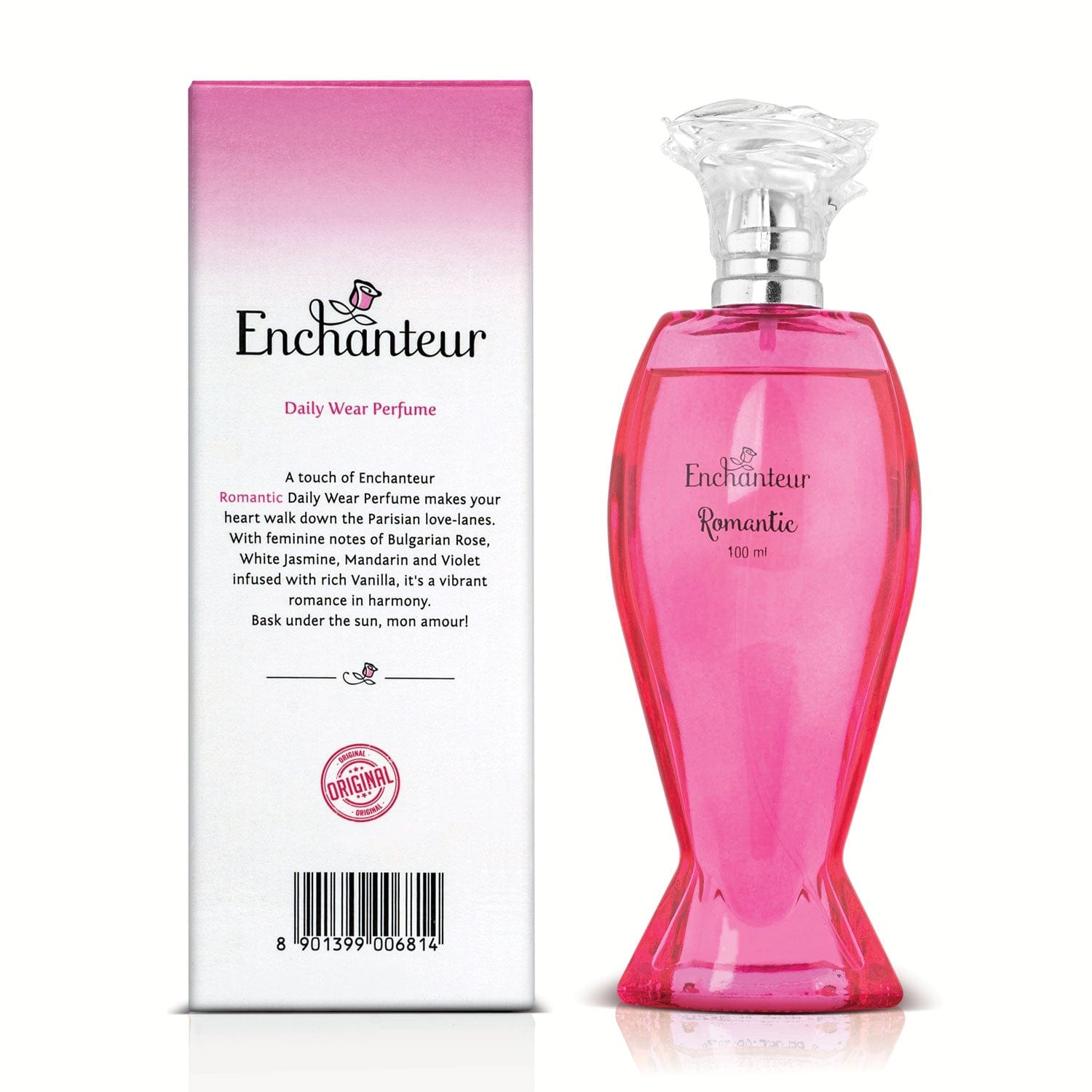 Enchanteur Romantic Daily wear Perfume for Women, 100ml By Enchanteur