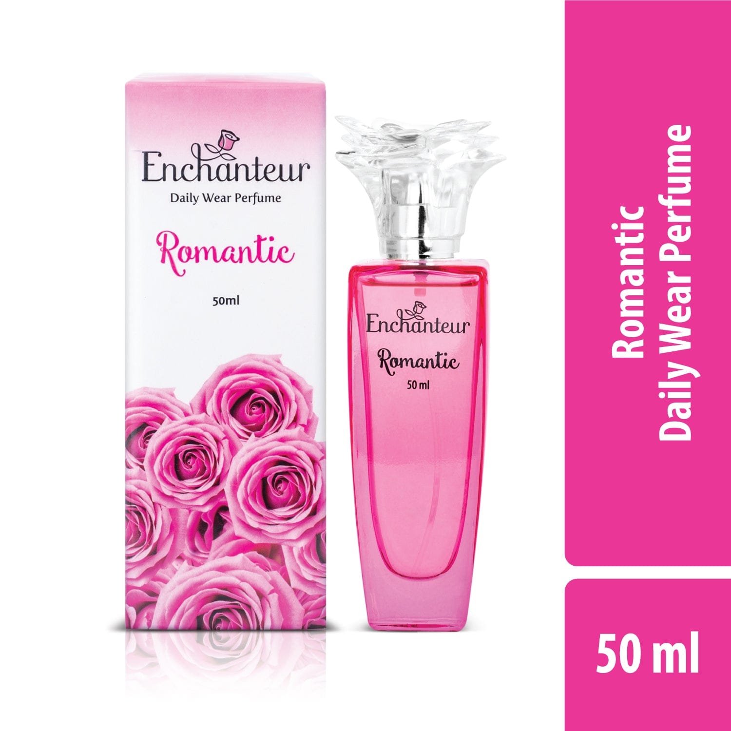 Enchanteur Romantic Daily wear Perfume for Women, 50ml By Enchanteur