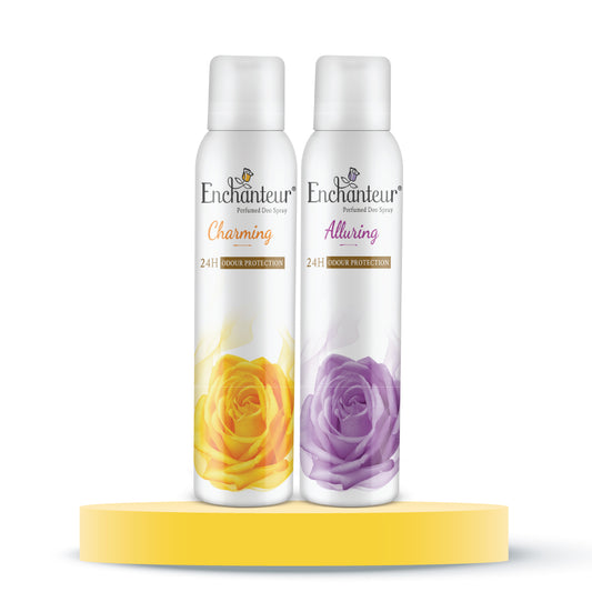 Enchanteur Charming and Alluring Perfumed Deo Spray, 150ml each