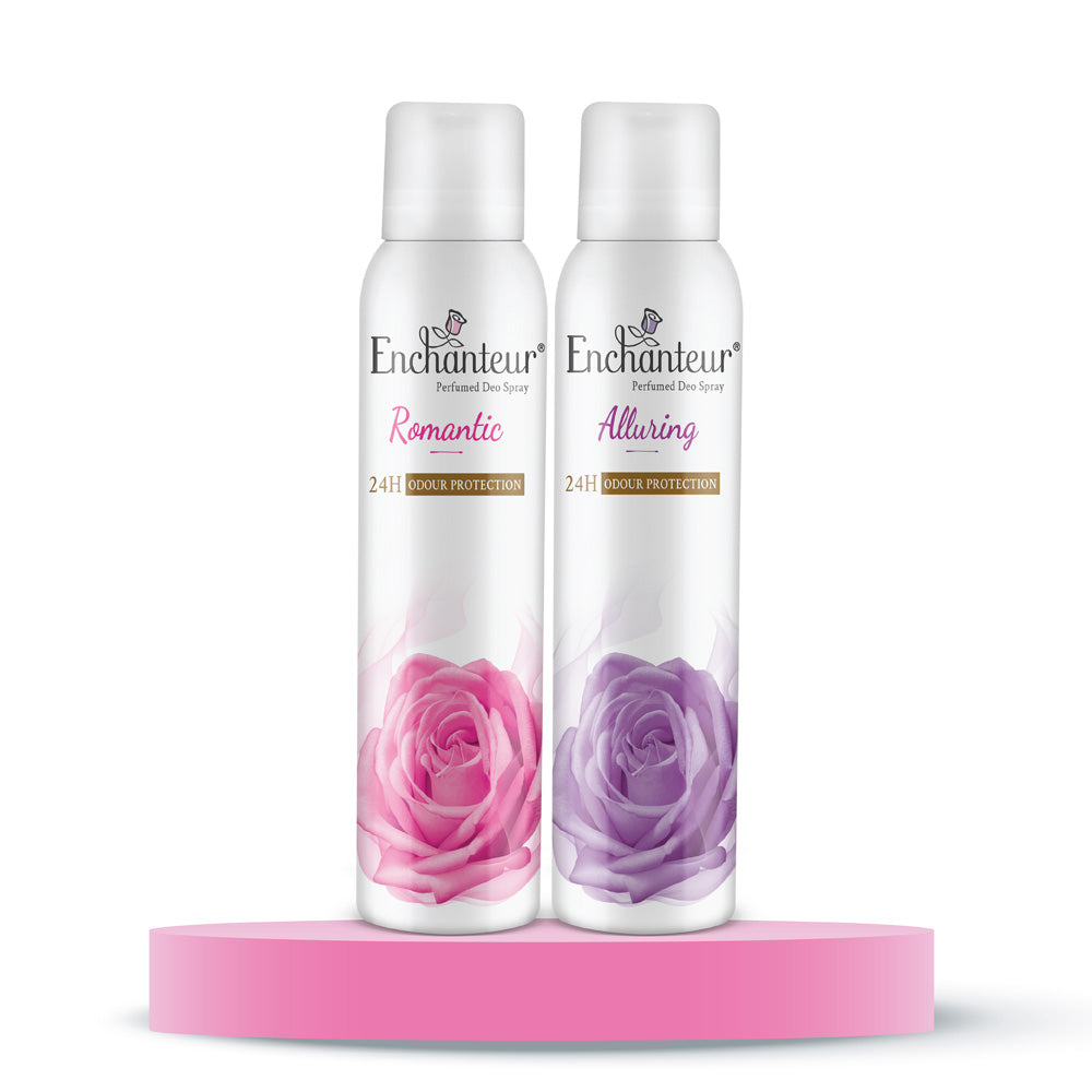 Enchanteur Romantic and Alluring Perfumed Deo Spray, 150ml each