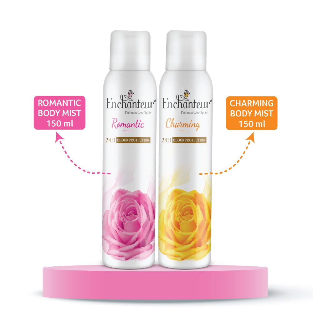 Enchanteur Romantic + Charming Deo (Pack of 2)