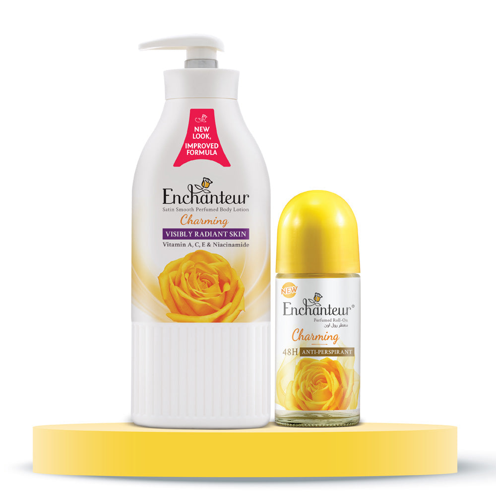 Enchanteur Charming Lotion + Rollon Combo