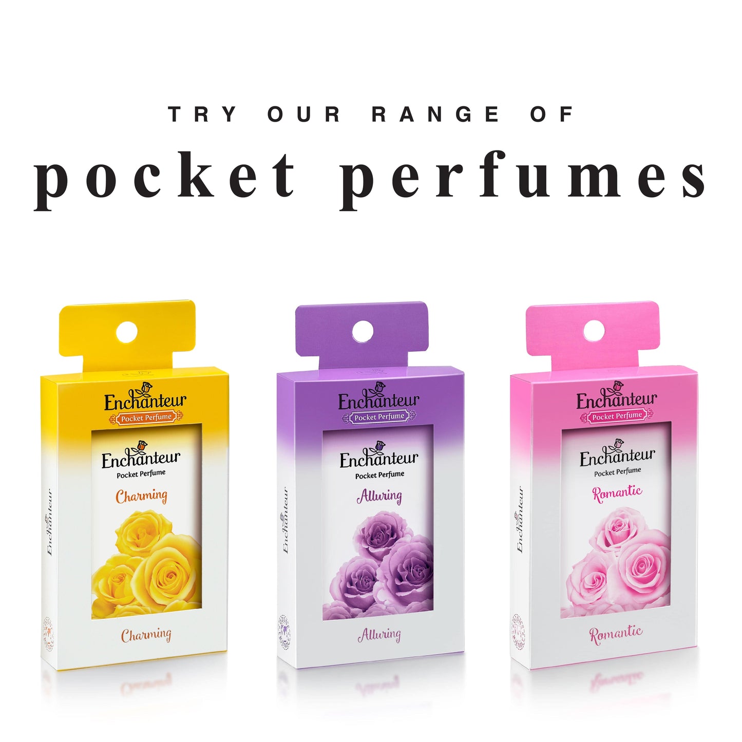 Enchanteur Charming Pocket Perfume, (Pack of 3) By Enchanteur
