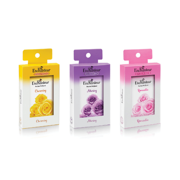 Enchanteur Charming, Alluring And Romantic Pocket Perfumes, (Pack of 3)