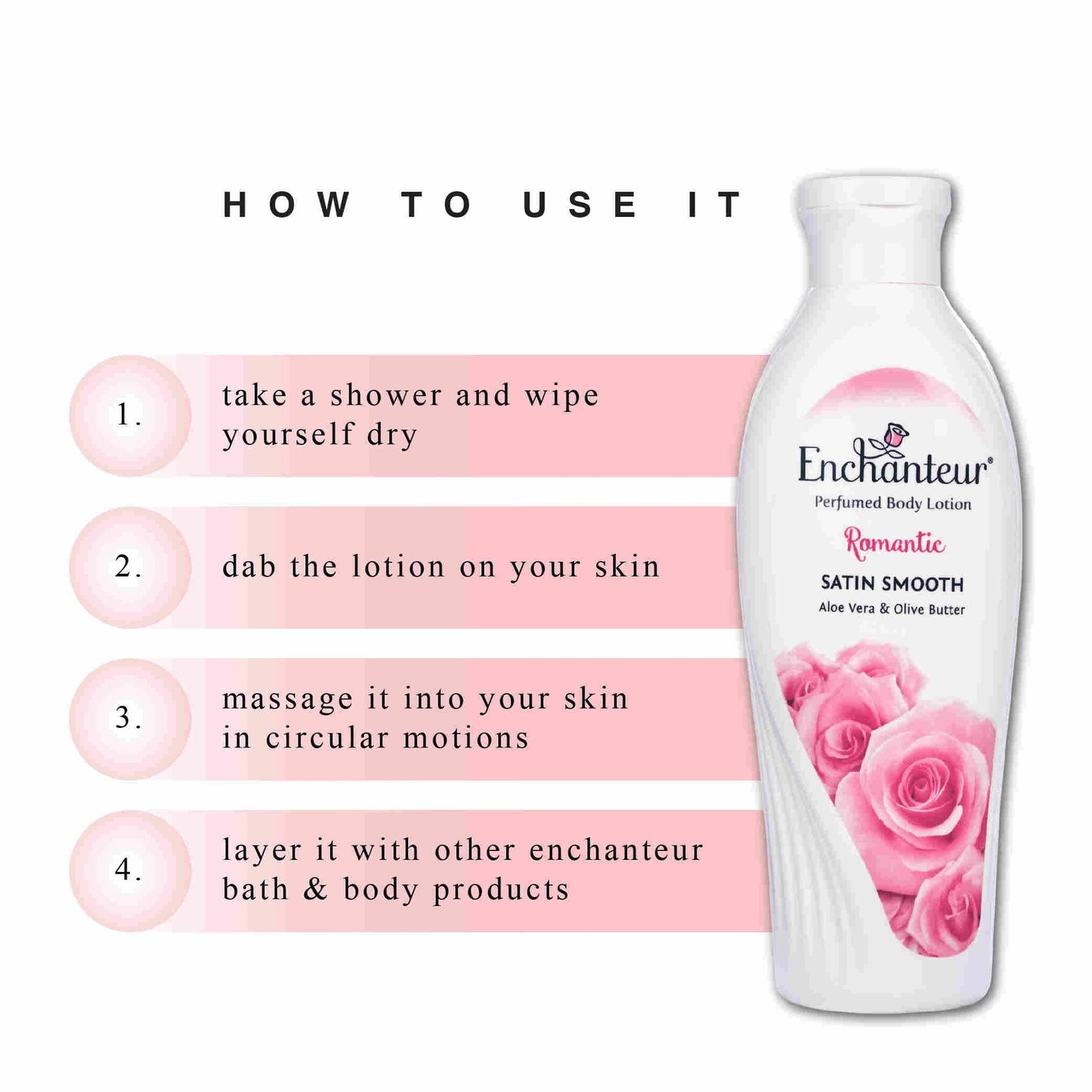 How to Use Enchanteur Romantic And Charming Perfumed Body Lotion 250 ml