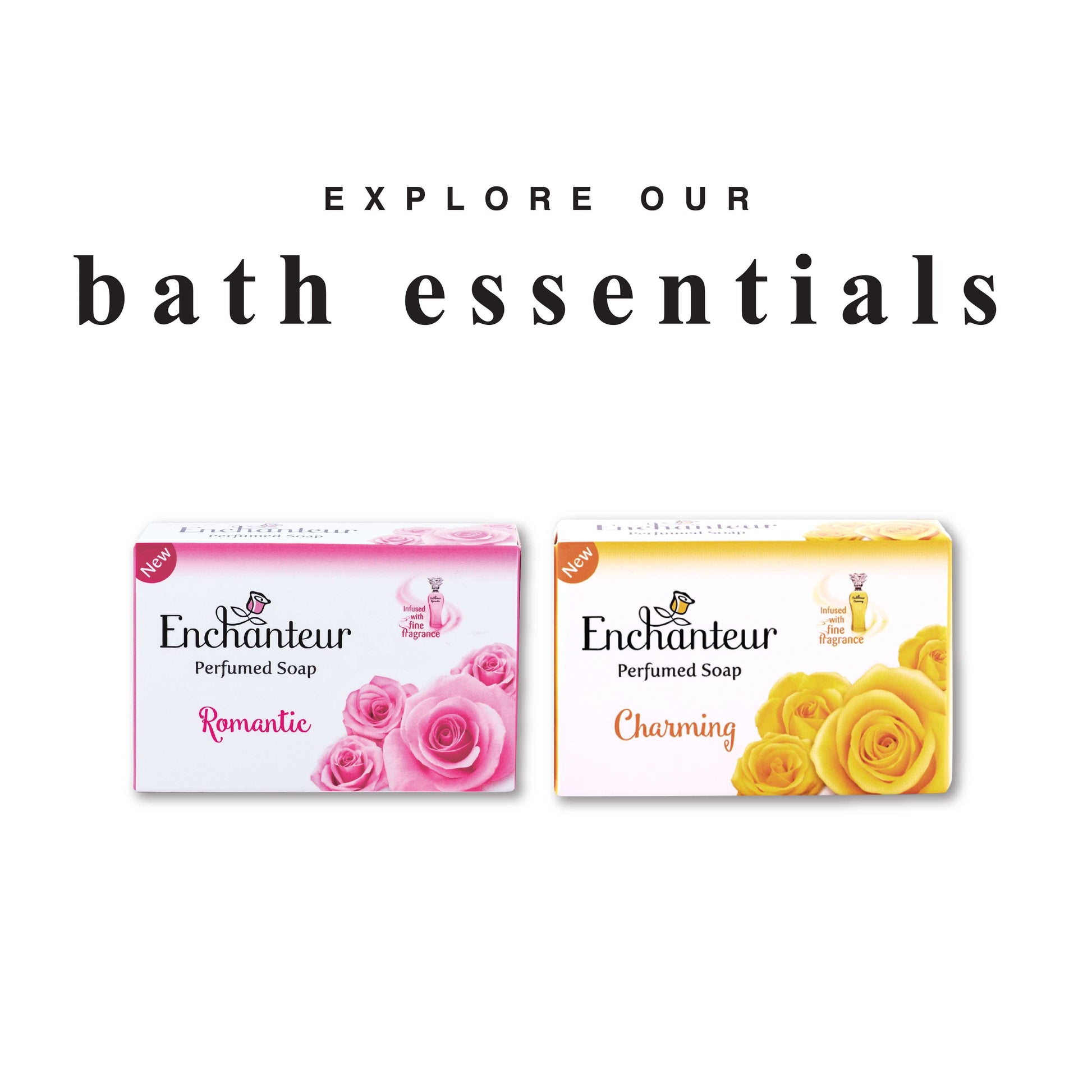 Enchanteur Perfumed Romantic Soap, Pack of 3+1 By Enchanteur