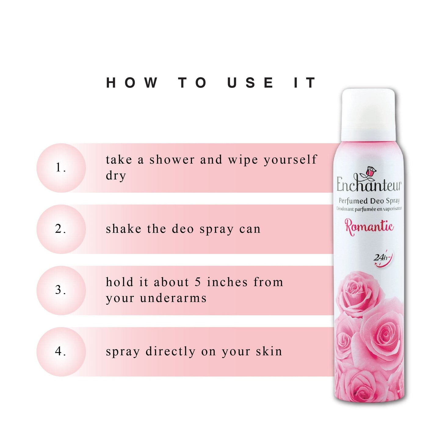 Enchanteur Romantic and Charming Perfumed Deo Spray for Women By Enchanteur
