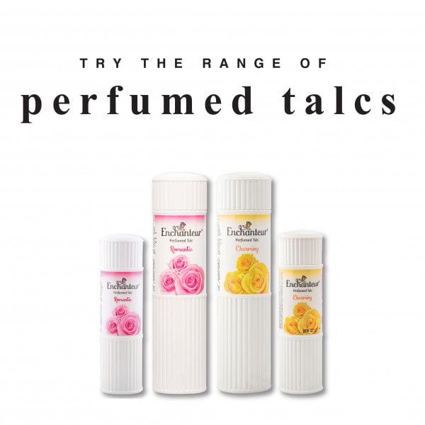 Different Range of Enchanteur Perfumed Talcum Powder