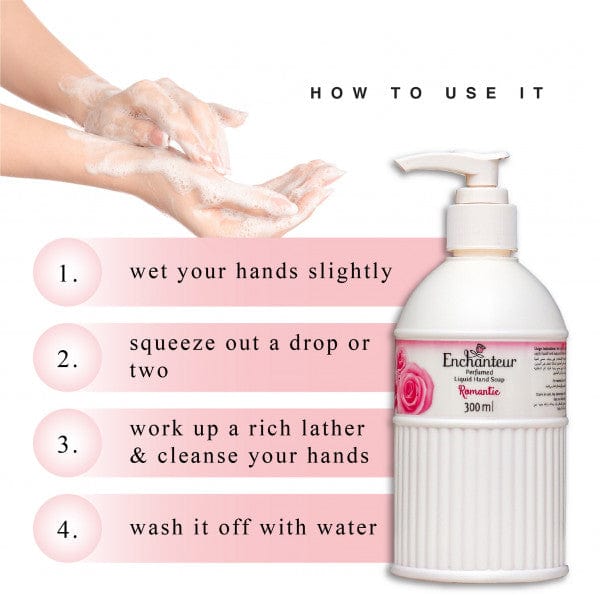 How to Use Enchanteur Romantic Perfumed Liquid Hand Wash Soap