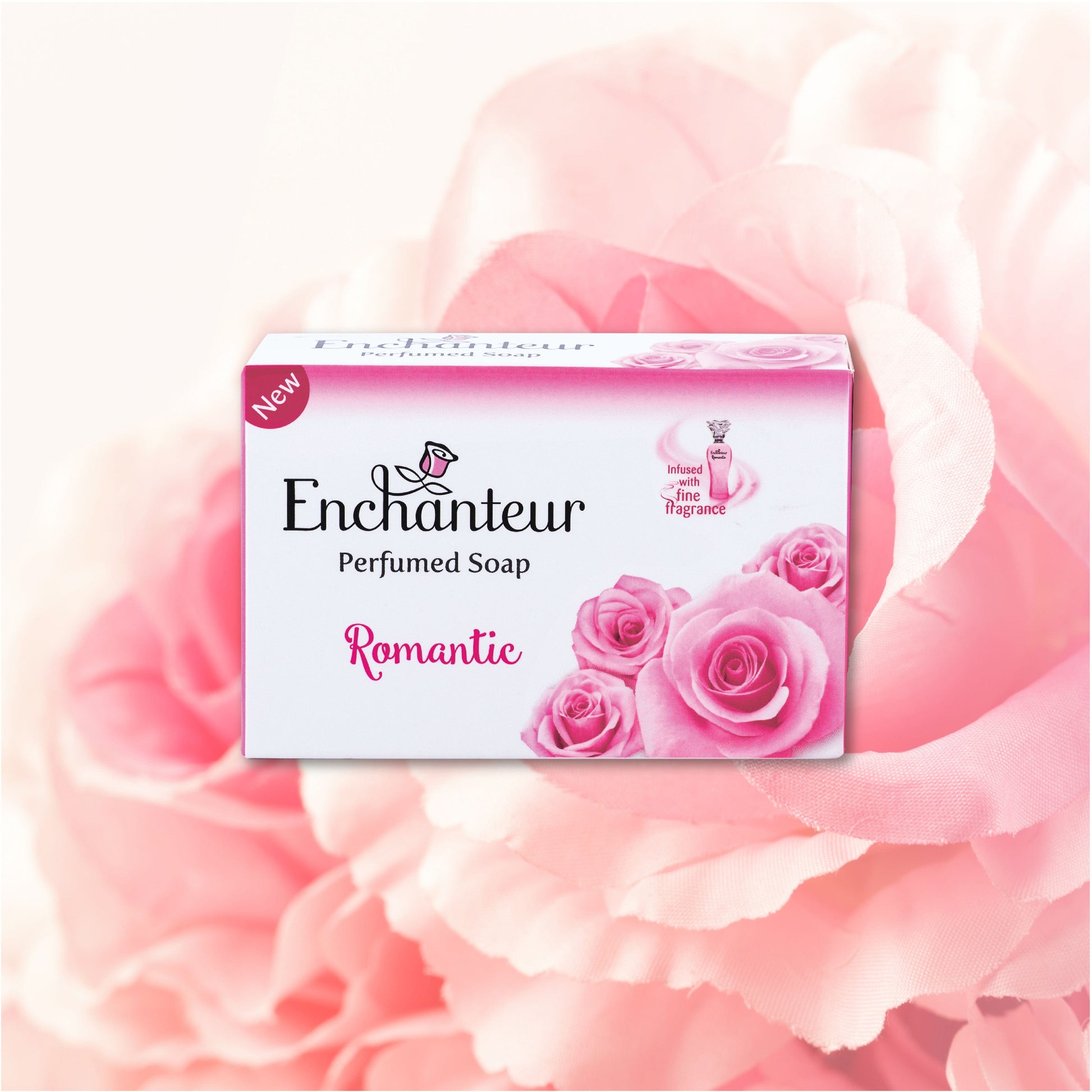 Enchanteur Romantic Perfumed Bathing Bar, Pack of 3+1