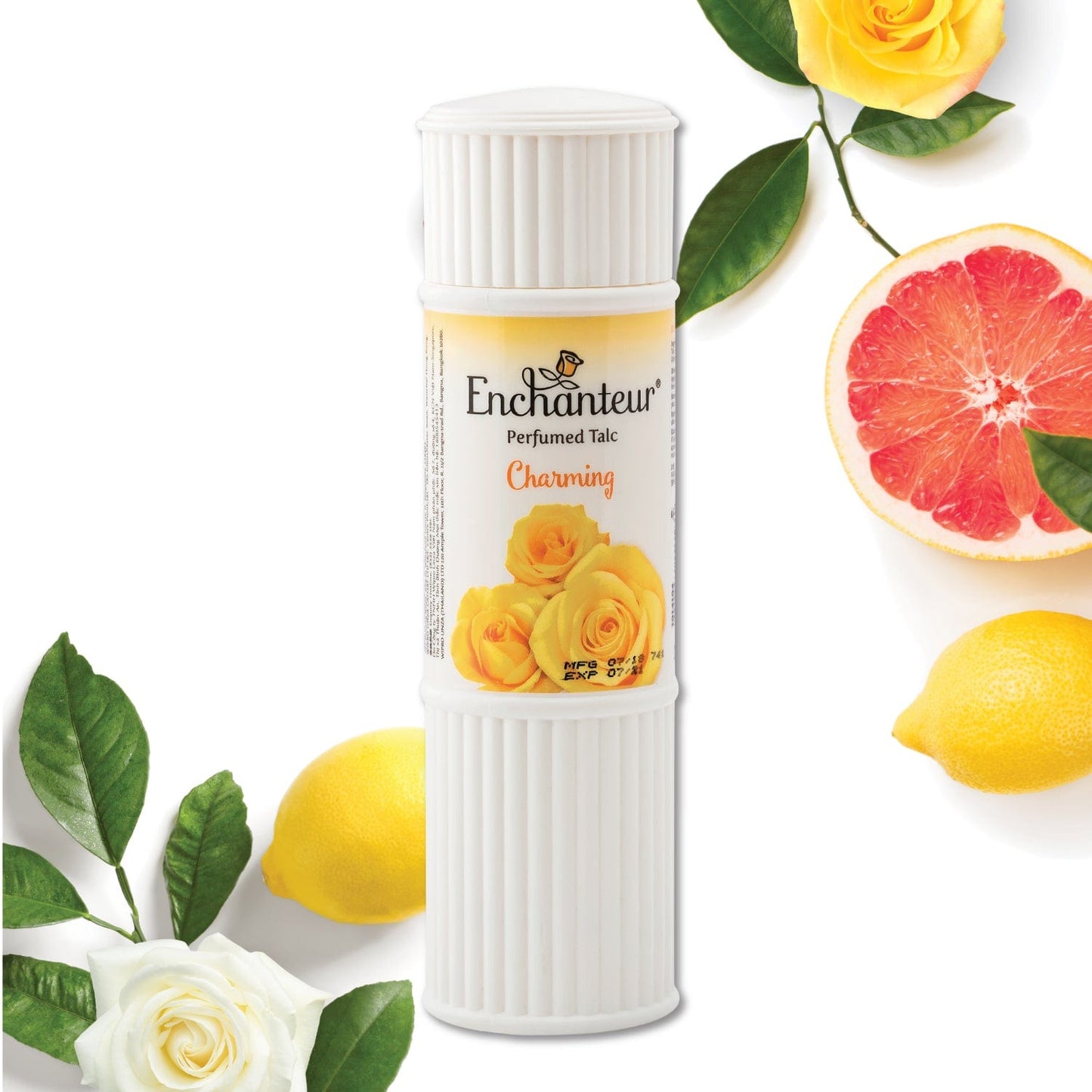 Charming Perfumed Talc With Citrus Floral Magic