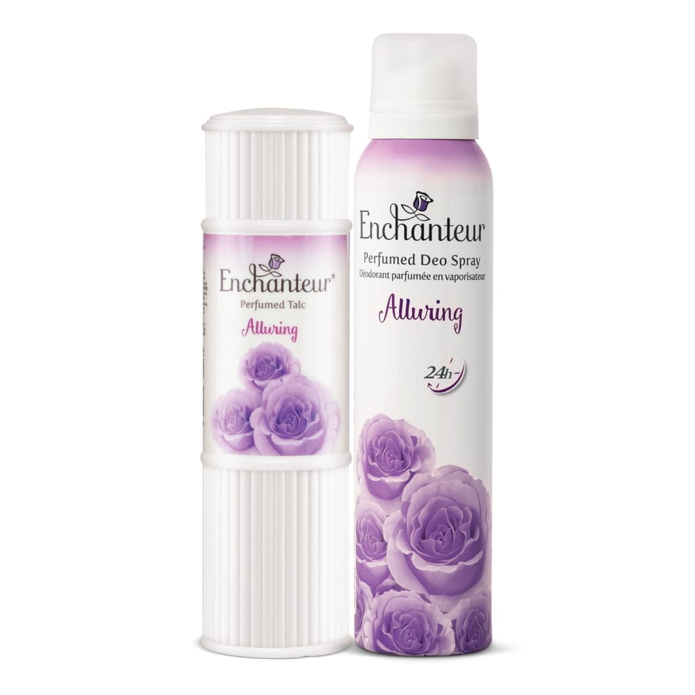 Enchanteur Alluring Perfumed Body Talc 125gms & Alluring Perfumed Deo Spray 150ml