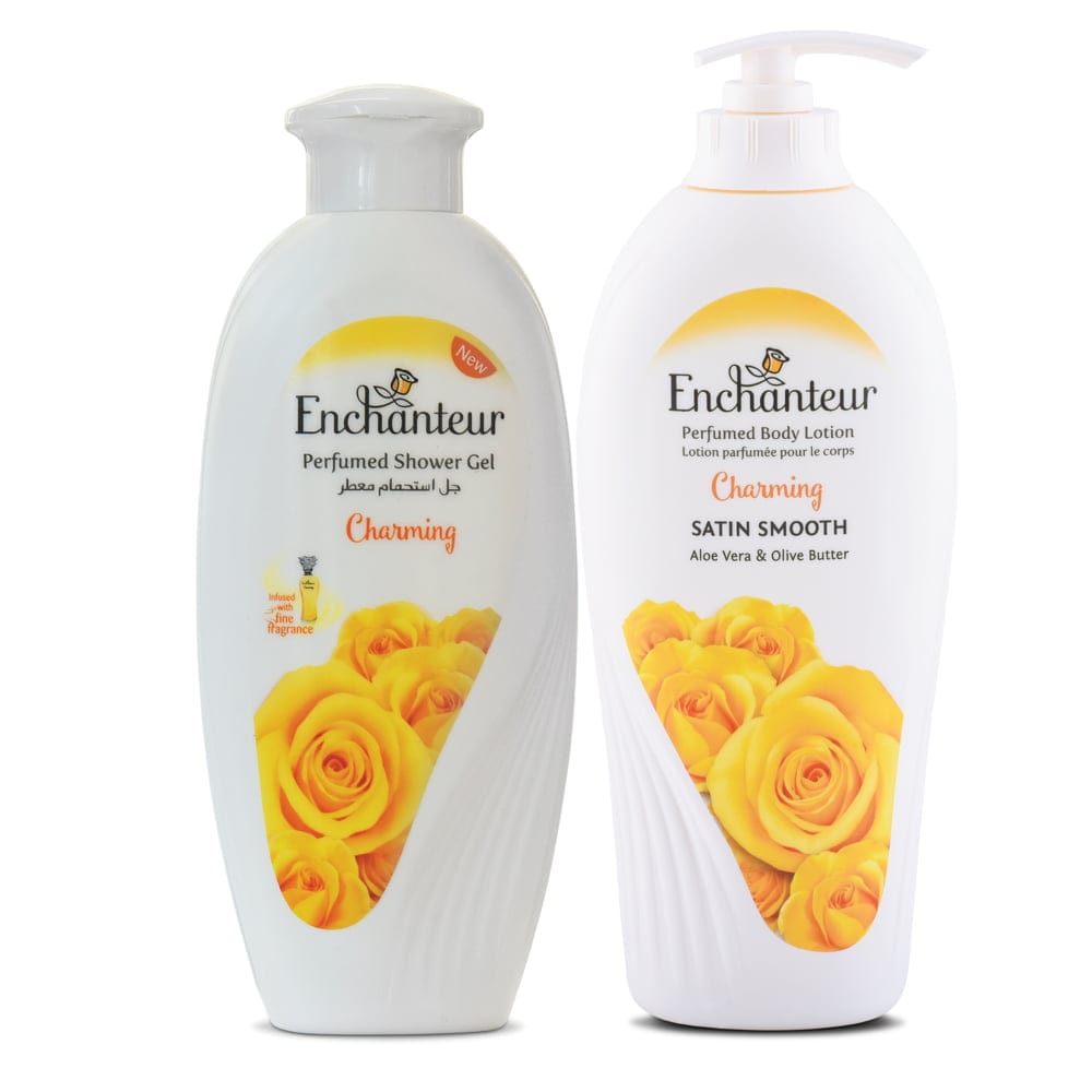 Enchanteur Charming Shower gel 250gms & Charming Hand and Body Lotion 500ml