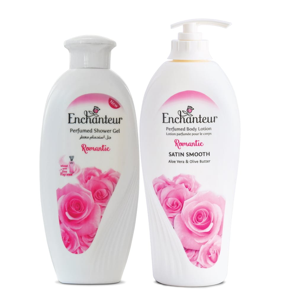 Enchanteur Romantic Shower gel 250gms & Romantic Hand and Body Lotion 500ml